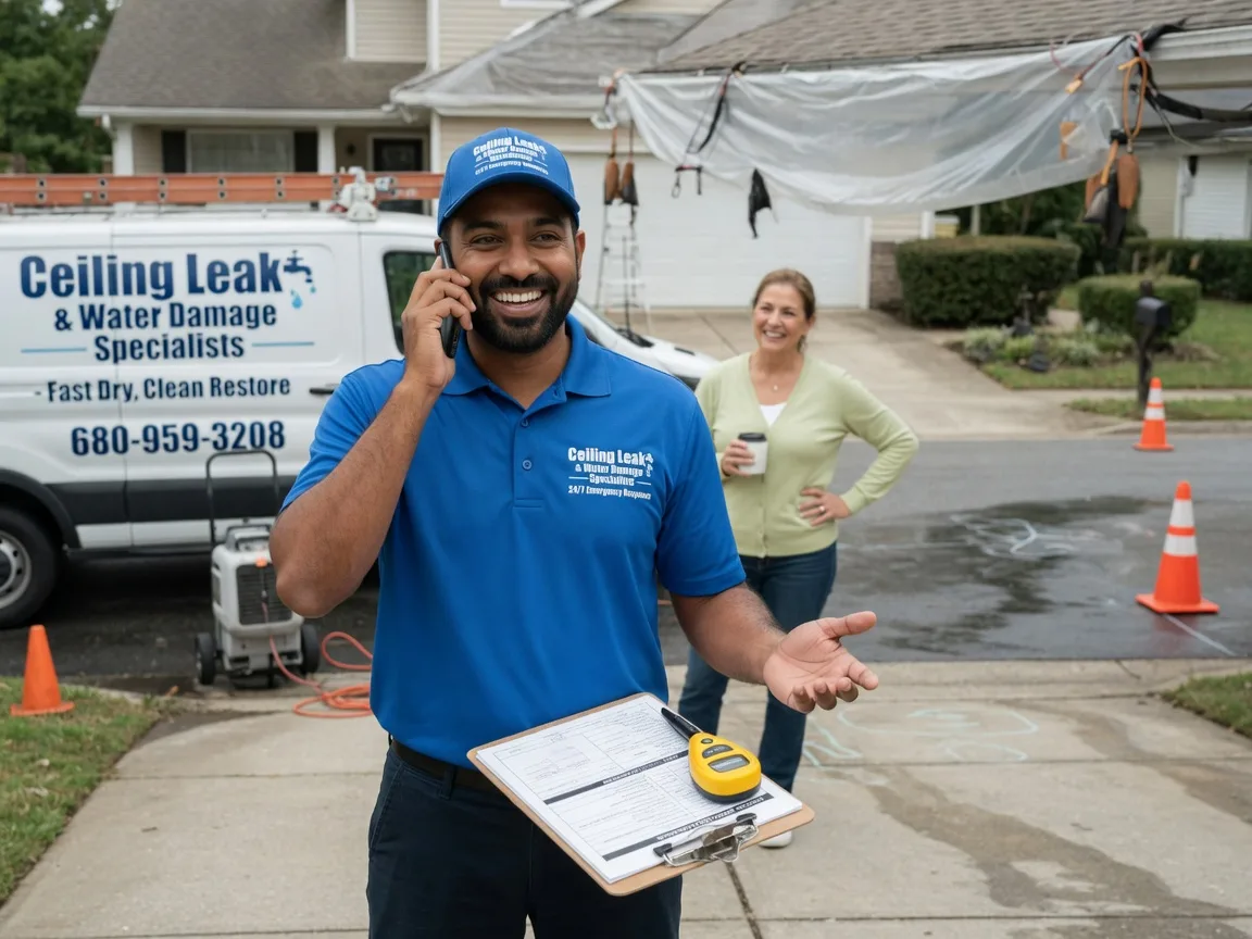Ceiling Leak Cleanup Sidney, TX FAQs